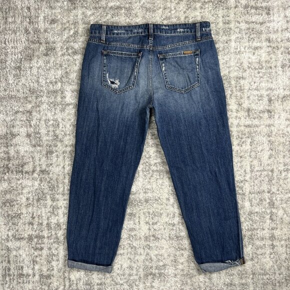 Joe's Jeans 29 Billie Crop Boyfriend Slim Crop Distressed Cuffed Japanese Denim - Picture 2 of 11